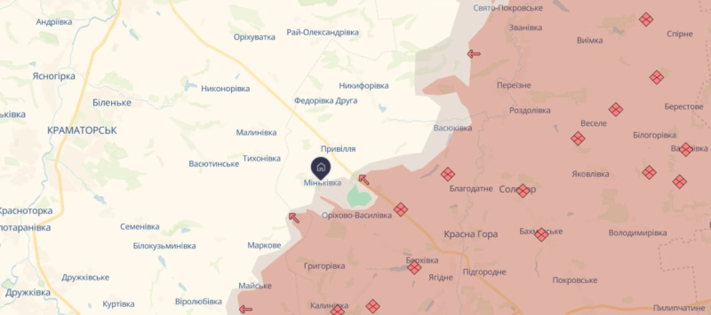 В ВСУ опровергли информацию о захвате россиянами села Миньковка в Донецкой области