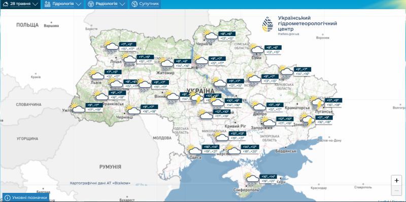 Украину накроет резкое похолодание: как изменится температура 28 мая и что с дождями