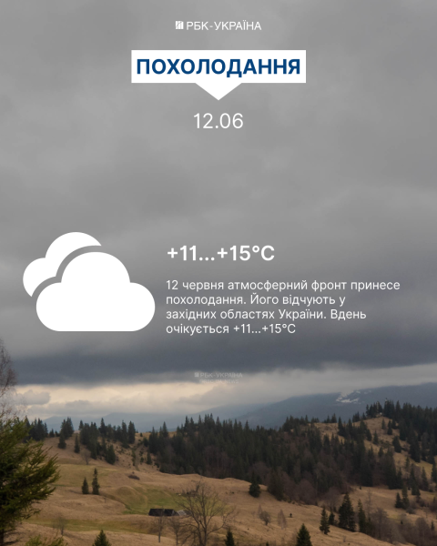Грозы, ливни и местами похолодание до +11: погода в Украине 12 июня резко изменится