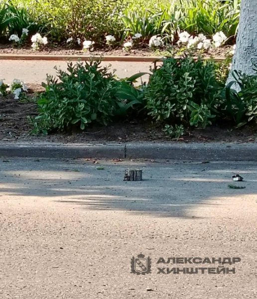 На Курщине подорвали автомобиль местных чиновников (фото)