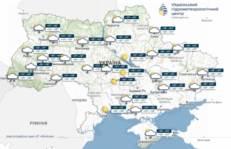В Украину идет потепление, но не без дождей: прогноз погоды на неделю (карты)