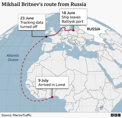 Росія переправила до Малі бронетехніку на підсанкційному судні - BBC